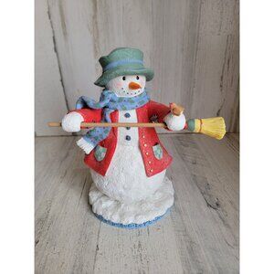 Snowman bird broom joy peace‎ love glitter figure Xmas home decor